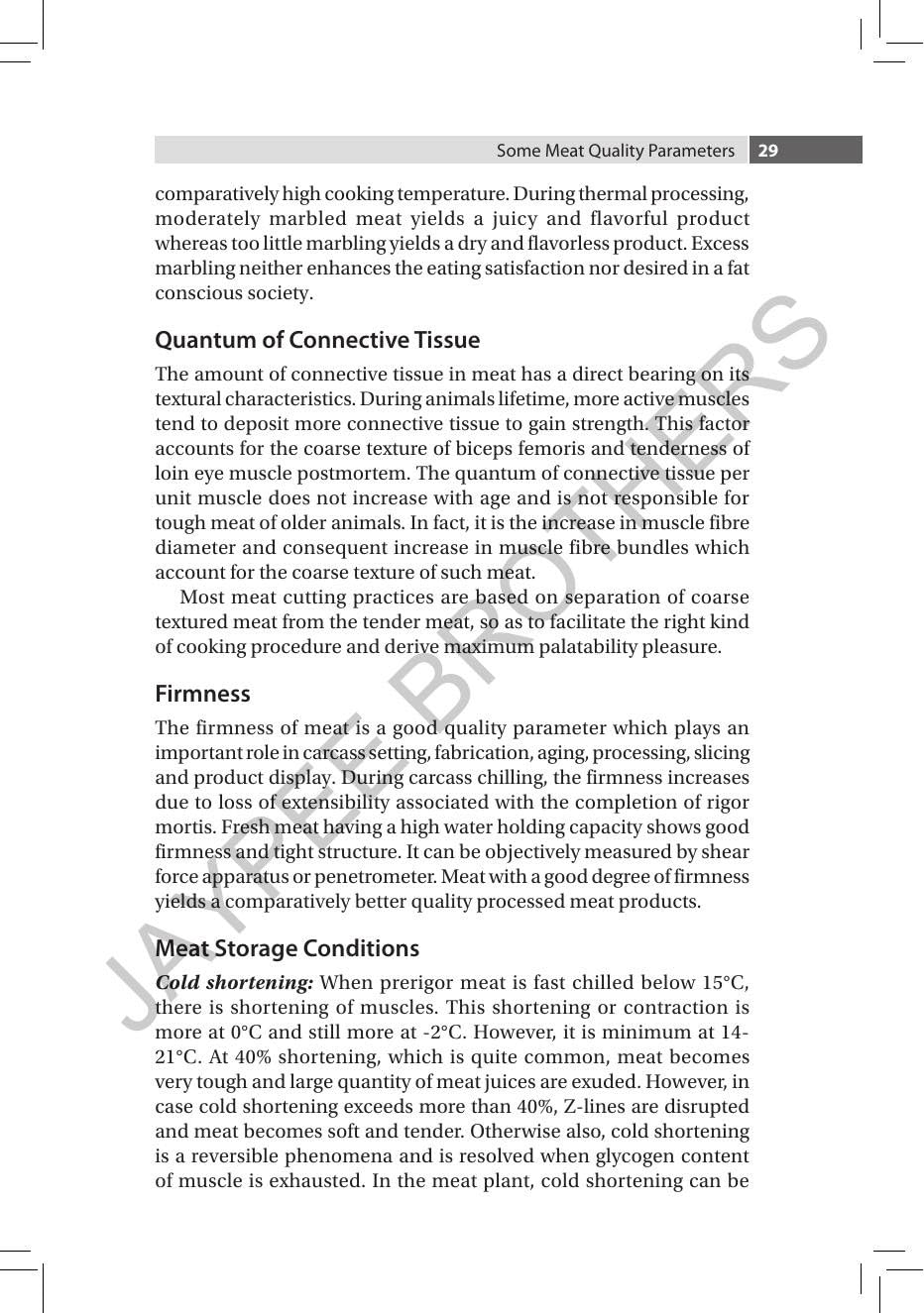 MEAT & MEAT PRODUCTS TECHNOLOGY INCLUDING POULTRY PRODUCTS TECHNOLOGY