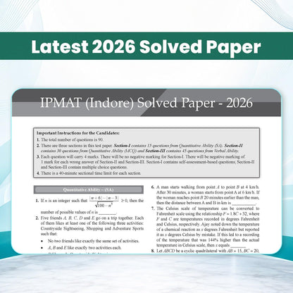 Oswaal IPMAT 21 Previous Years' Solved Papers (2019–2026) | Latest 2026 Solved Papers | 2100+ Questions with Detailed Solutions | IPMAT Indore, Rohtak & JIPMAT | Trend Analysis (2022–2026)