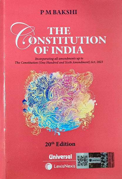 PM Bakshi - The Constitution of India [POCKET SIZE BOOK] - Incorporating all the Amendments up to the 106th Amendment - 20th/Ed. [ORIGINAL BOOK with QR Code Inside & HOLOGRAM Outside] - For 2026 Exams