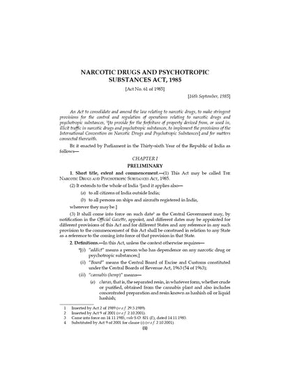 Lawmann's Narcotic Drugs and Psychotropic Substances Act, 1985 with NDPS Rules, Regulations and Notifications | Bare Act with Comments