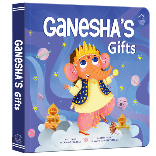 Ganesha’s Gifts – Illustrated Board Book for Kids: A Whimsical Tale of Mischief, Responsibility & Blessings | Full-Color Story to Teach Values & ... for Toddlers & Preschoolers (Ages 5+)