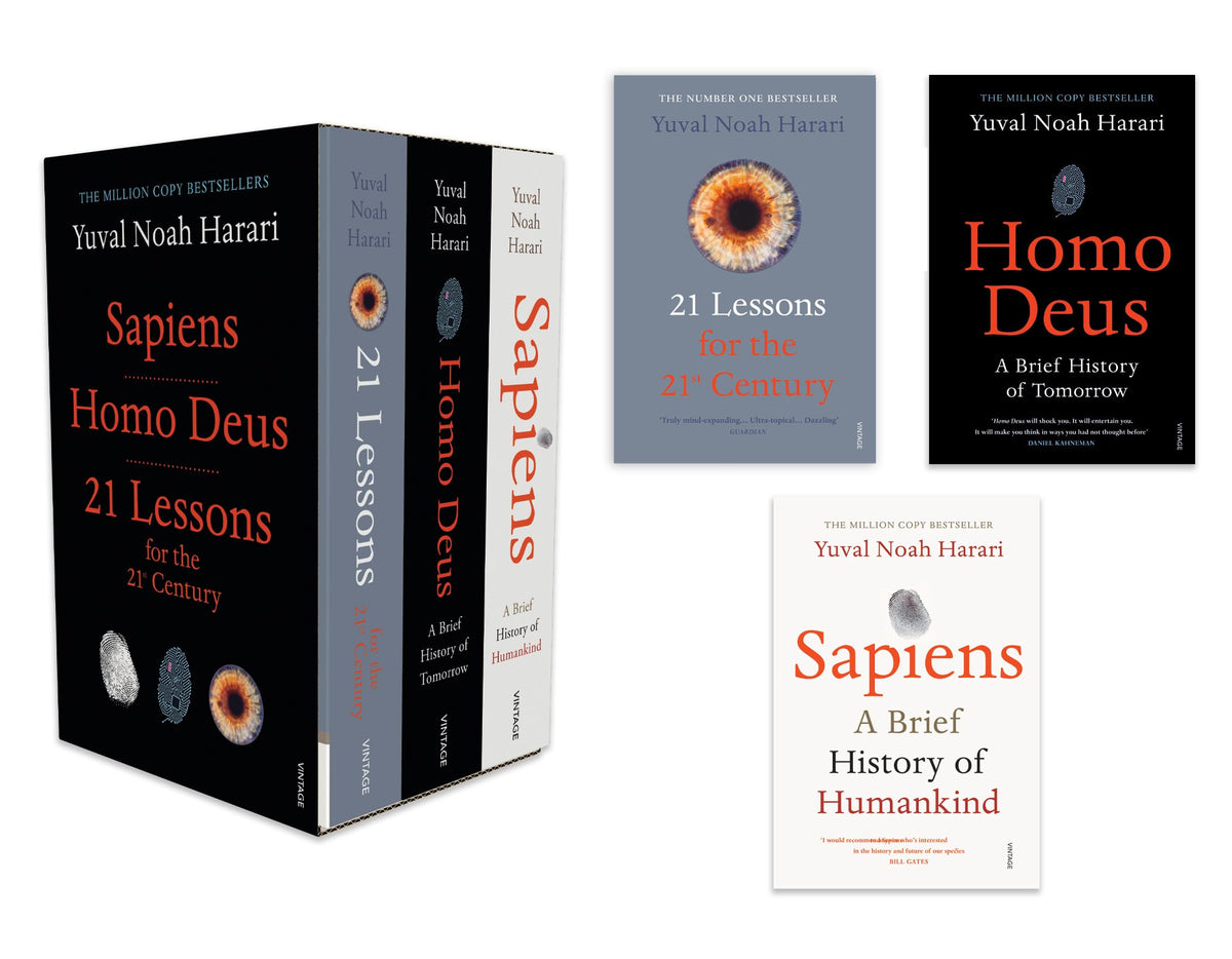 Yuval Noah Harari Box Set: Includes Sapiens, Homo Deus & 21 Lessons for the 21st Century | Bestselling Nonfiction on Human Evolution, World History, Civilization & the Future