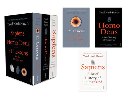 Yuval Noah Harari Box Set: Includes Sapiens, Homo Deus & 21 Lessons for the 21st Century | Bestselling Nonfiction on Human Evolution, World History, Civilization & the Future