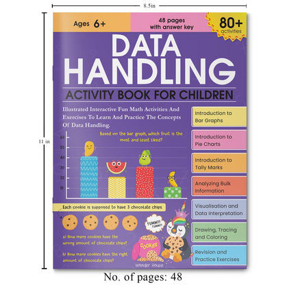 Data Handling: Activity Book for Kids | Learn Sorting, Tally Marks, Graphs & More | Ages 6–9 | Fun Math Activities to Build Analytical Skills