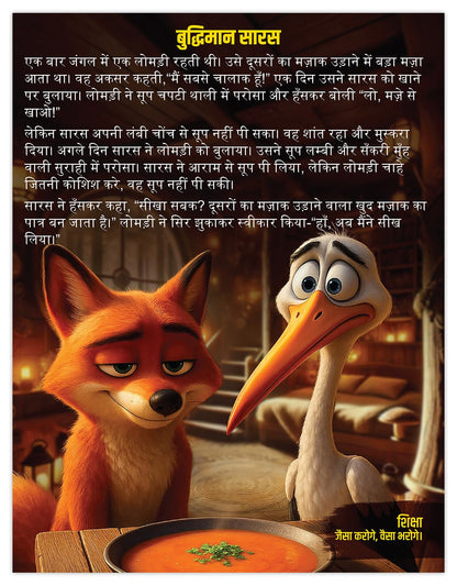 Panchtantra Ki Kahaniyan Hindi | 101 Panchatantra Story Books in Hindi for Kids (Hardback) | Premium Quality Moral Story Book by Pandit Vishnu Sharma | Two Brothers Publications