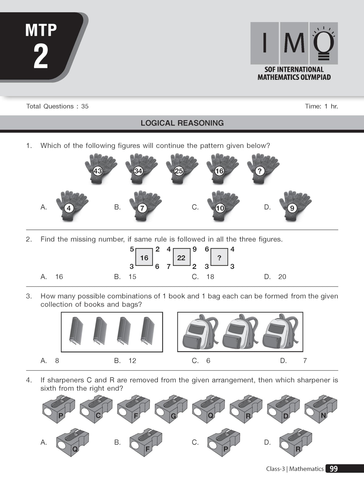 MTG Mathematics (IMO) Olympiad Prep Guide Class 3 | Detailed Theory, Exercise with Self Test For Practice | SOF Olympiad Books For Exam 2026-27 (Useful For Level-1 & 2)