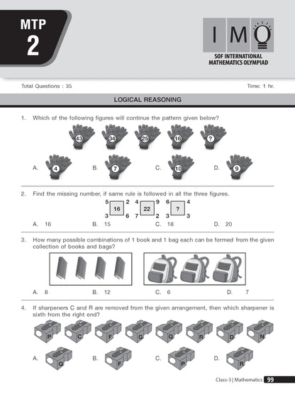MTG Mathematics (IMO) Olympiad Prep Guide Class 3 | Detailed Theory, Exercise with Self Test For Practice | SOF Olympiad Books For Exam 2026-27 (Useful For Level-1 & 2)