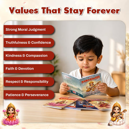 Mythology Books for Kids, Set of 5 Goddesses Books, Durga, Saraswati, Lakshmi, Kali & Parvati, Story Book for Kids