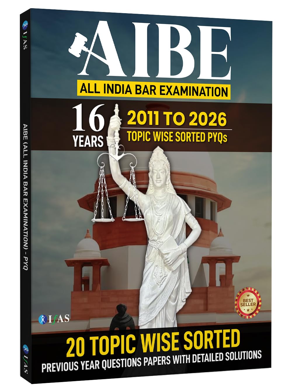AIBE Exam Books 2026 | 16 Previous Question Paper Solved (2011–2026) with Detailed Solutions | Topic wise AIBE PYQ Book for All India Bar Examination | Two Brothers Publication
