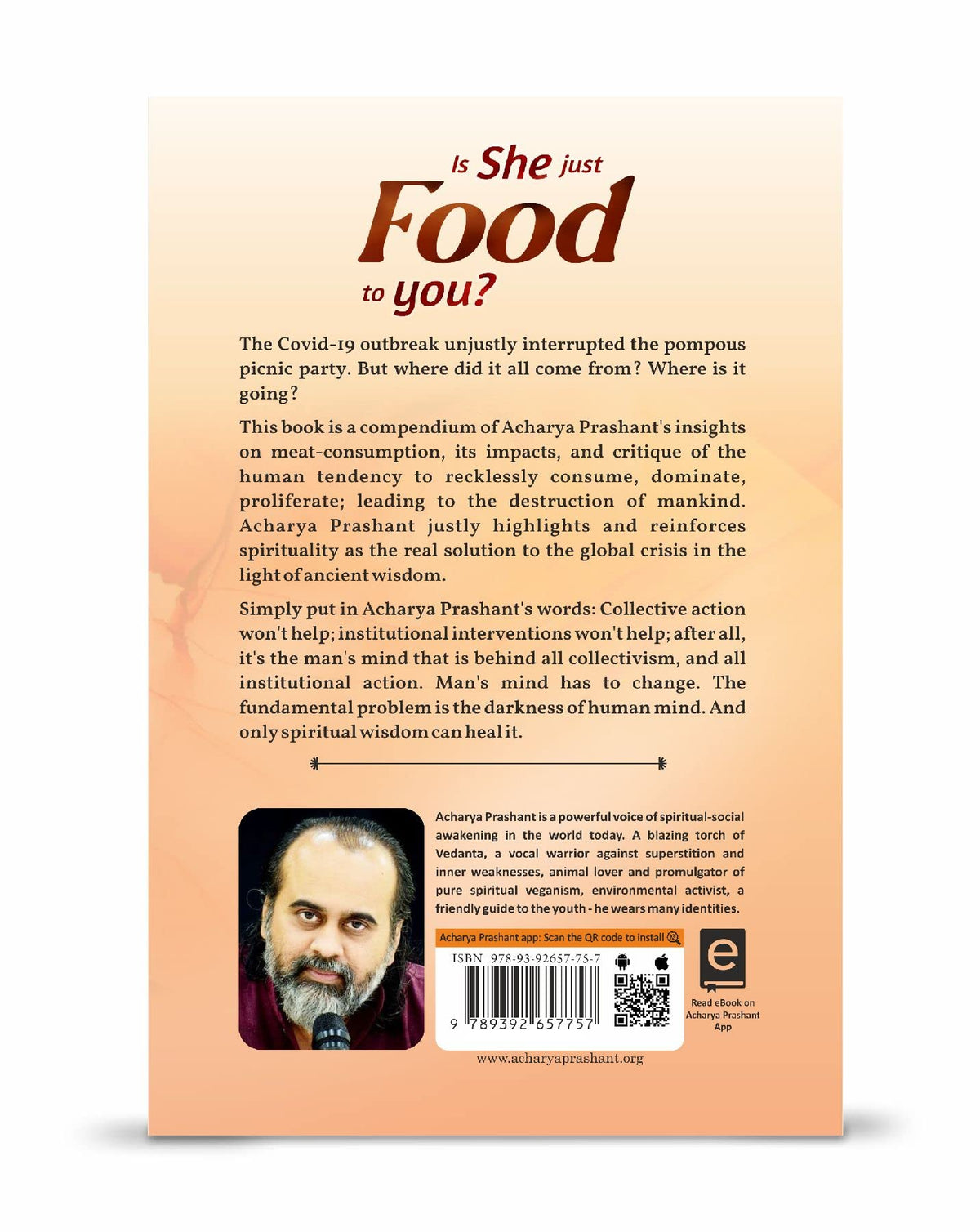 Is she just food to you? by Acharya Prashant | Beyond Food: Compassion, Choice, and the Human Mind