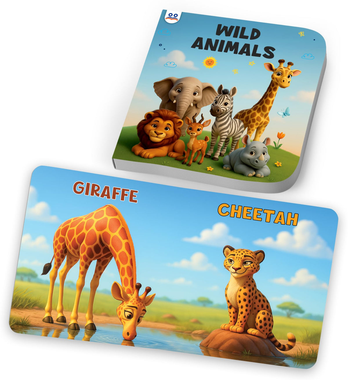 My First Library Box Set 10 Board Books | Premium Quality Kids Books for 1 Year – 4 Year Old | Early Learning Books – Alphabets, Numbers, Colours, Fruits, Flowers, Birds, Transport, Pet & Wild Animals
