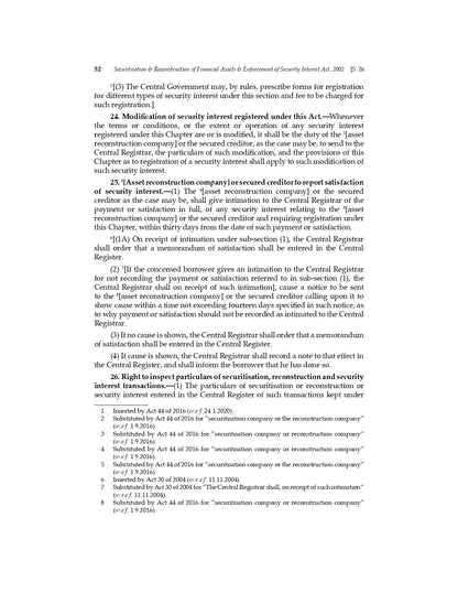 Lawmann's Securitisation and Reconstruction of Financial Assets and Enforcement of Security Interest Act, 2002 | SARFAESI Rules | Bare Act with Comments