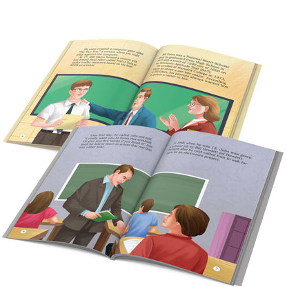 Story Books for Kids - Greatest Entrepreneurs (Set of 10 Books) (Illustrated) - Biographies for Kids - Elon Musk, Bill Gates, Jeff Bezos, Steve Jobs, Ambani, Narayana Murthy, … - Age 6+ Years