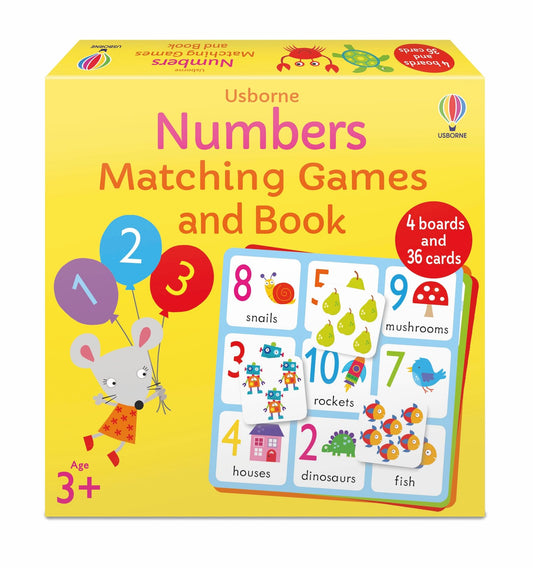 NUMBERS MATCHING GAMES AND BOOK book cover