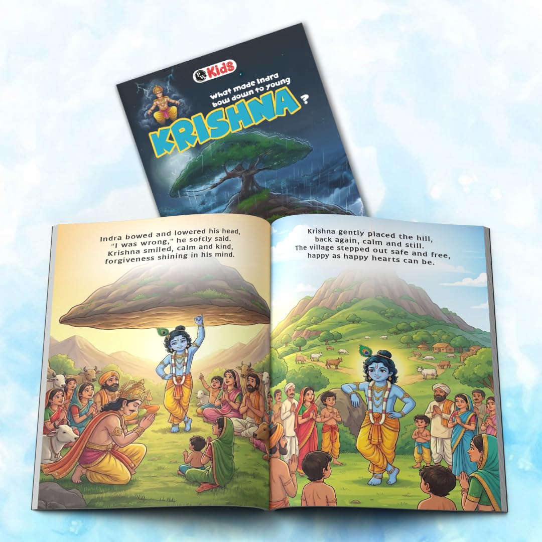 Mythology Story of Gods For Kids (Set of 5 Books) | Ganesha, Hanuman, Krishna, Rama, Bhakta Prahlad & Vishnu | Colourfully Illustrated Easy Spiritual Tales with Moral Values