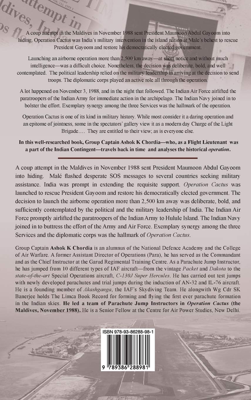 Operation Cactus: Anatomy of One of India’s Most Daring Military Operations.