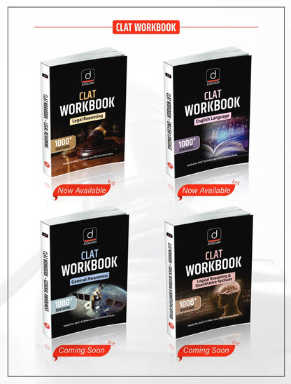 Drishti CLAT Workbook – English Language | Comprehensive & Exam-Oriented Guide | Practice Questions | Mock Tests | Previous Years' Papers | Topic-Wise Analysis | Essential for Law Entrance Exams