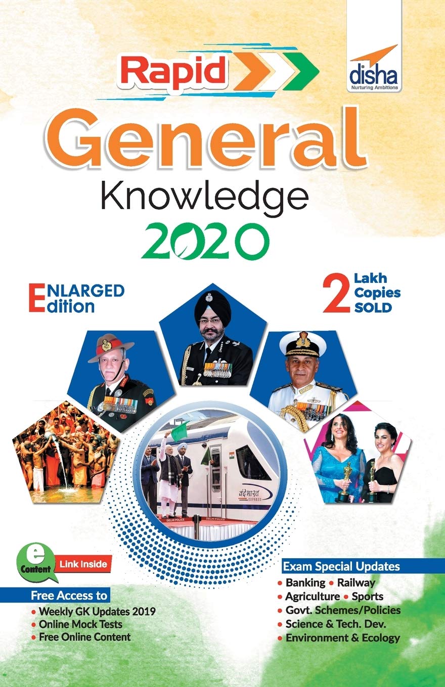 Dishas Rapid General Knowledge 2020 for Competitive Exams, 2/E book cover