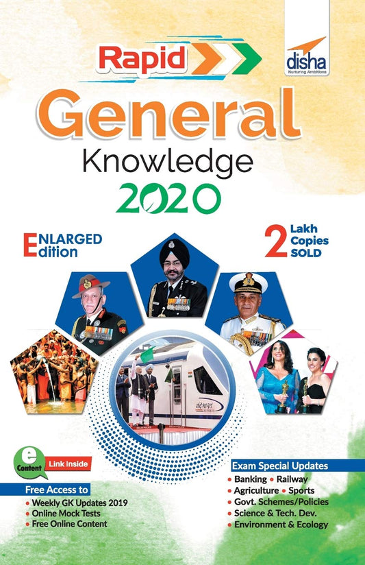 Dishas Rapid General Knowledge 2020 for Competitive Exams, 2/E book cover