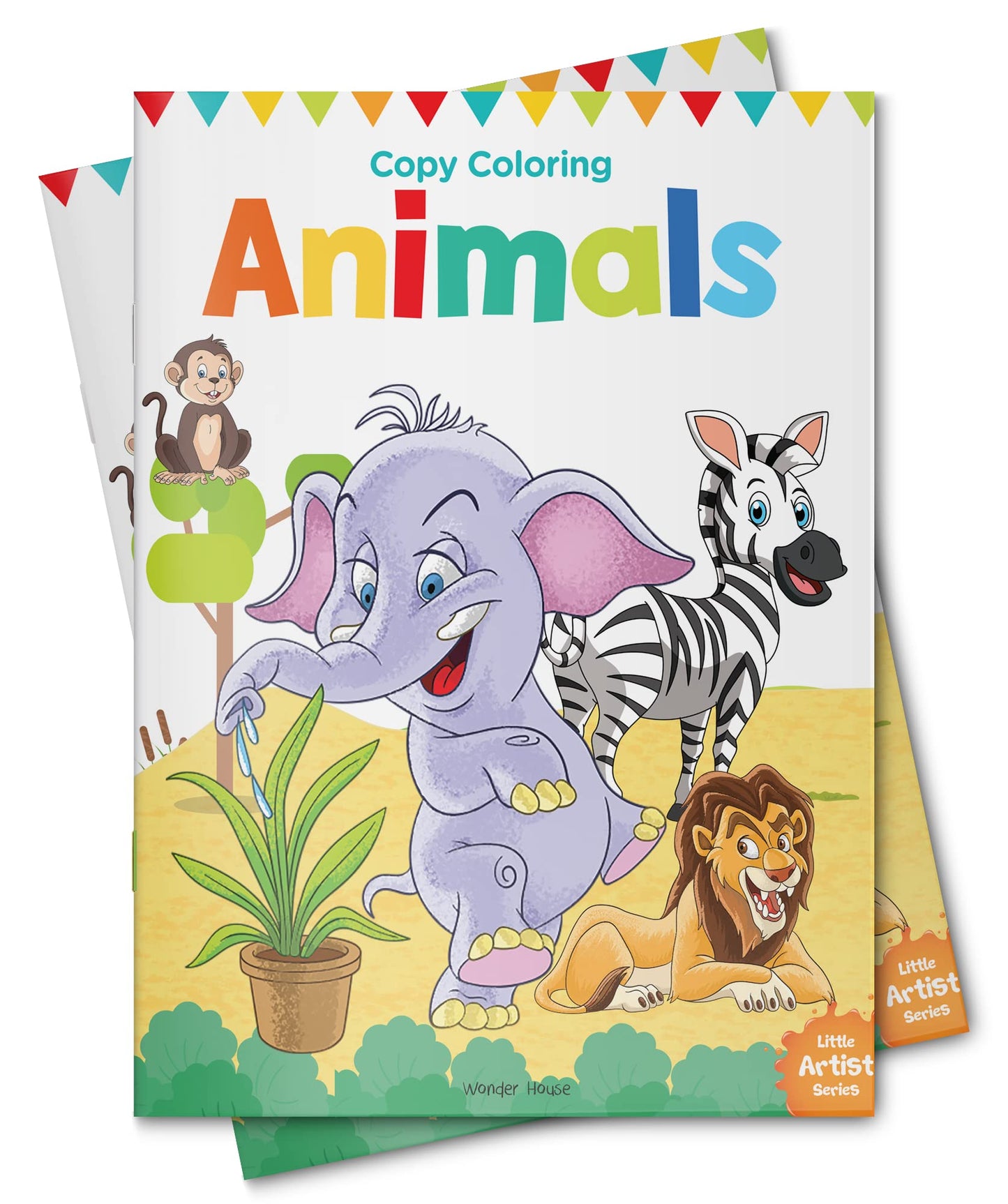 Little Artist Series Animals: Copy Colour Books book cover