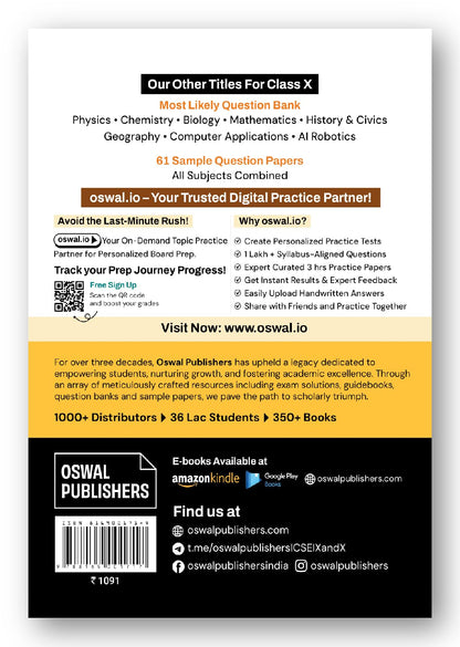 Gurukul by Oswal ICSE 10 Years Solved Papers (Bengali Included) Class 10 Exam 2027 | Yearwise Board Papers 2016–2026 | Physics, Chemistry, Maths, Biology, History & Civics, Geography, Eng I & II Etc.