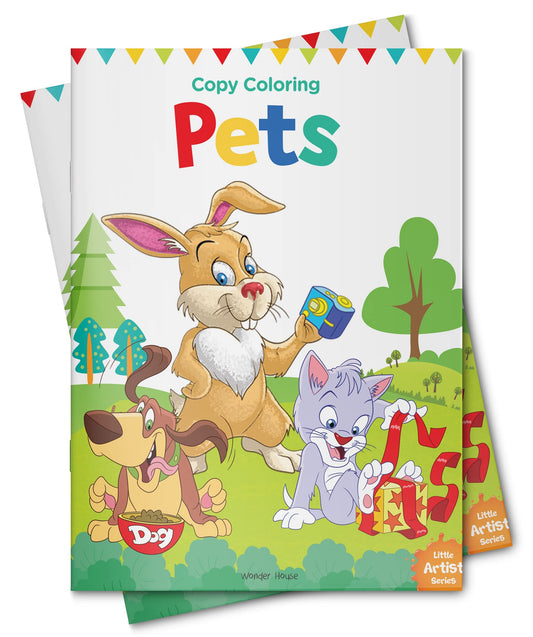 Little Artist Series Pets: Copy Colour Books book cover