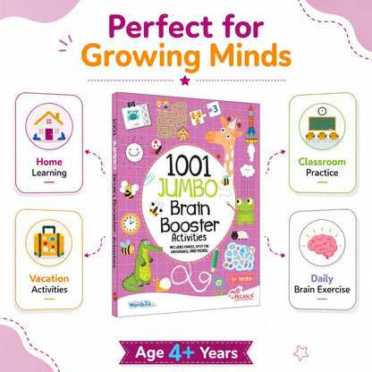1001 Jumbo Brain Booster Activities for 5 to 8 Years Old Kids|Enhance the Child Mind with Cognitive Excellence with Interactive Activity Book