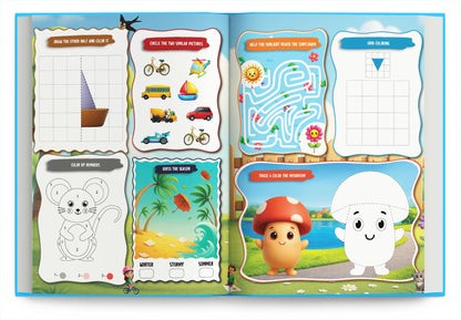 Activity Book for 4 Year Old | Best Selling 1001 Brain Booster Books for 4+ Year Old Children | Kids Activity Book - Puzzles, Mazes, Colouring, Dot-To-Dot, Matching, Seek & Find, Spot the Difference