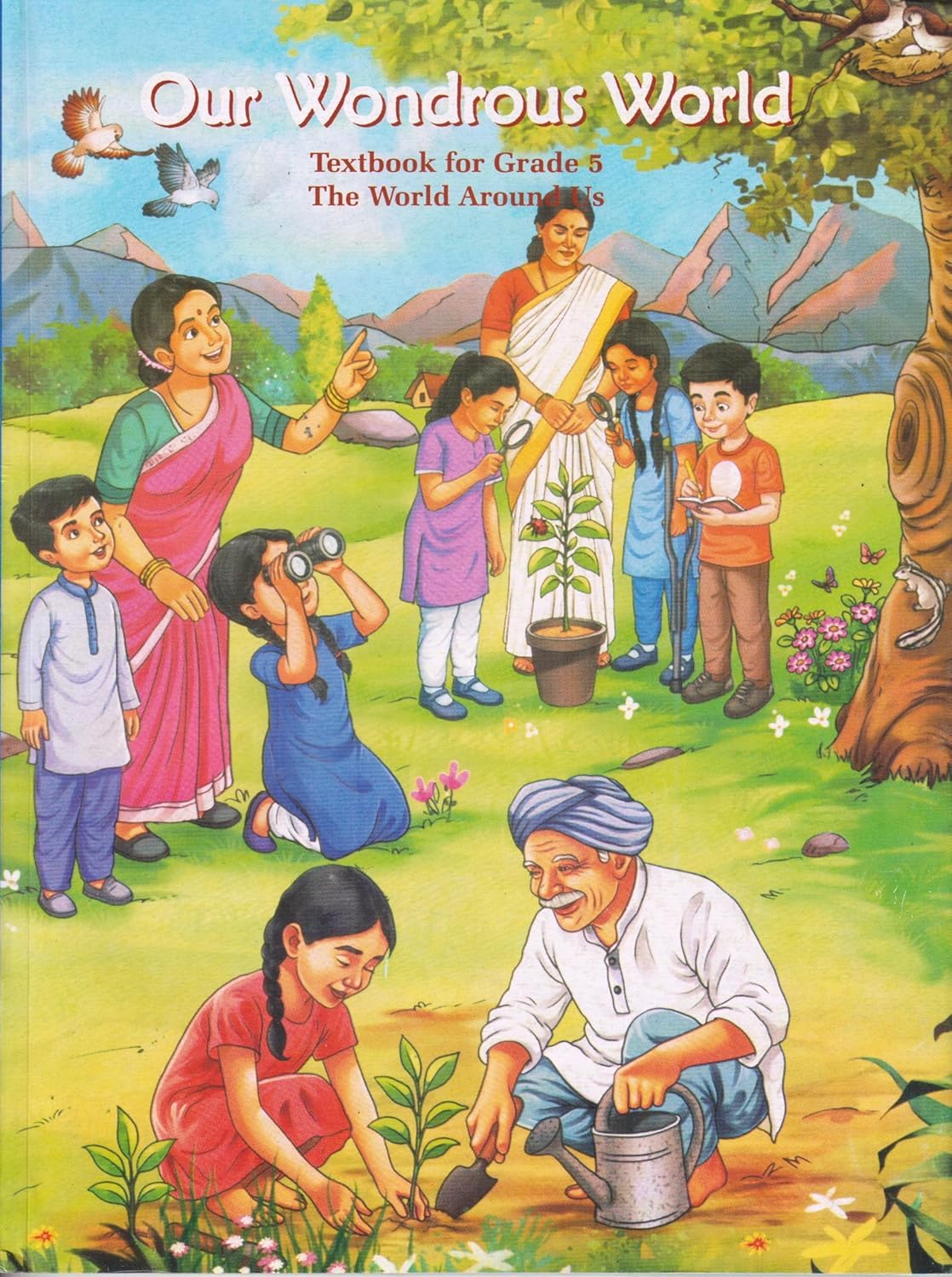 NCERT Class 5 Textbook Set (Pack of 4) – Veena, Santoor, Maths Mela & Our Wondrous World | Latest 2025–26 Edition | Hindi, English, Maths & EVS Books for Class 5 | Updated Curriculum
