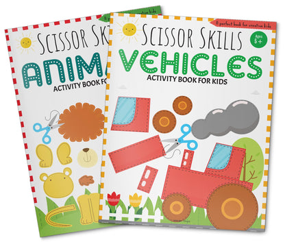 Scissor Skills: Vehicles (Activity Book for Kids)