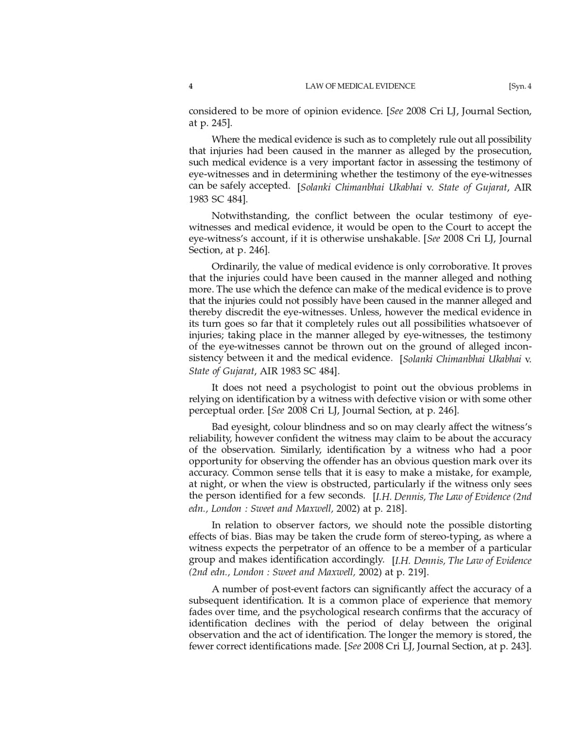 Medical Evidence | Death and Injury | Topic wise case laws on Medical Evidence | With Cross References to New Criminal Laws
