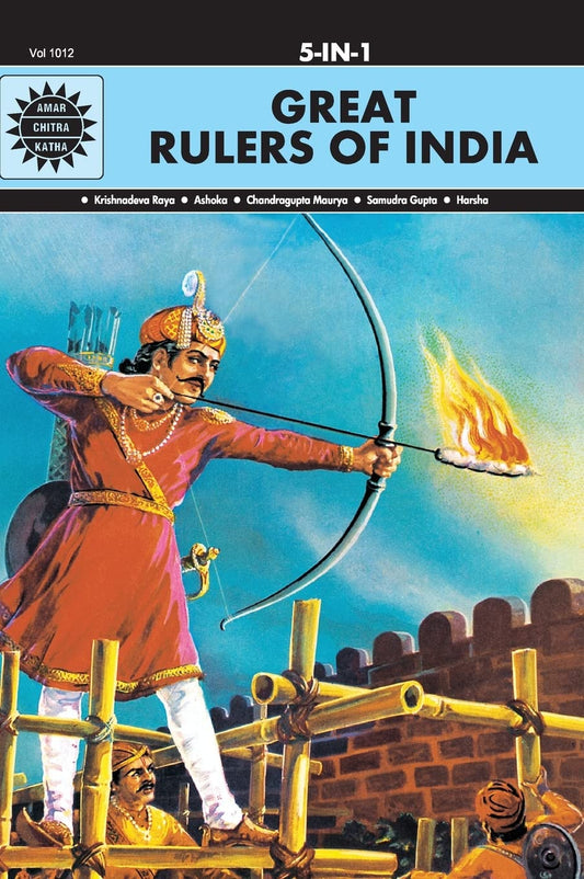 Great Rulers of India: 5 in 1 (Amar Chitra Katha) by Anant Pai book cover