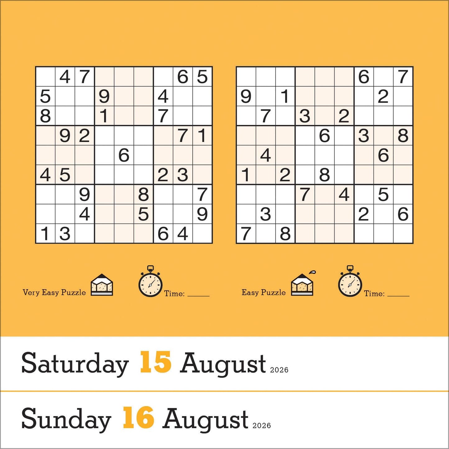 Original Sudoku Page-A-Day® Calendar 2026: 365 Puzzles from the Editors at Nikoli 