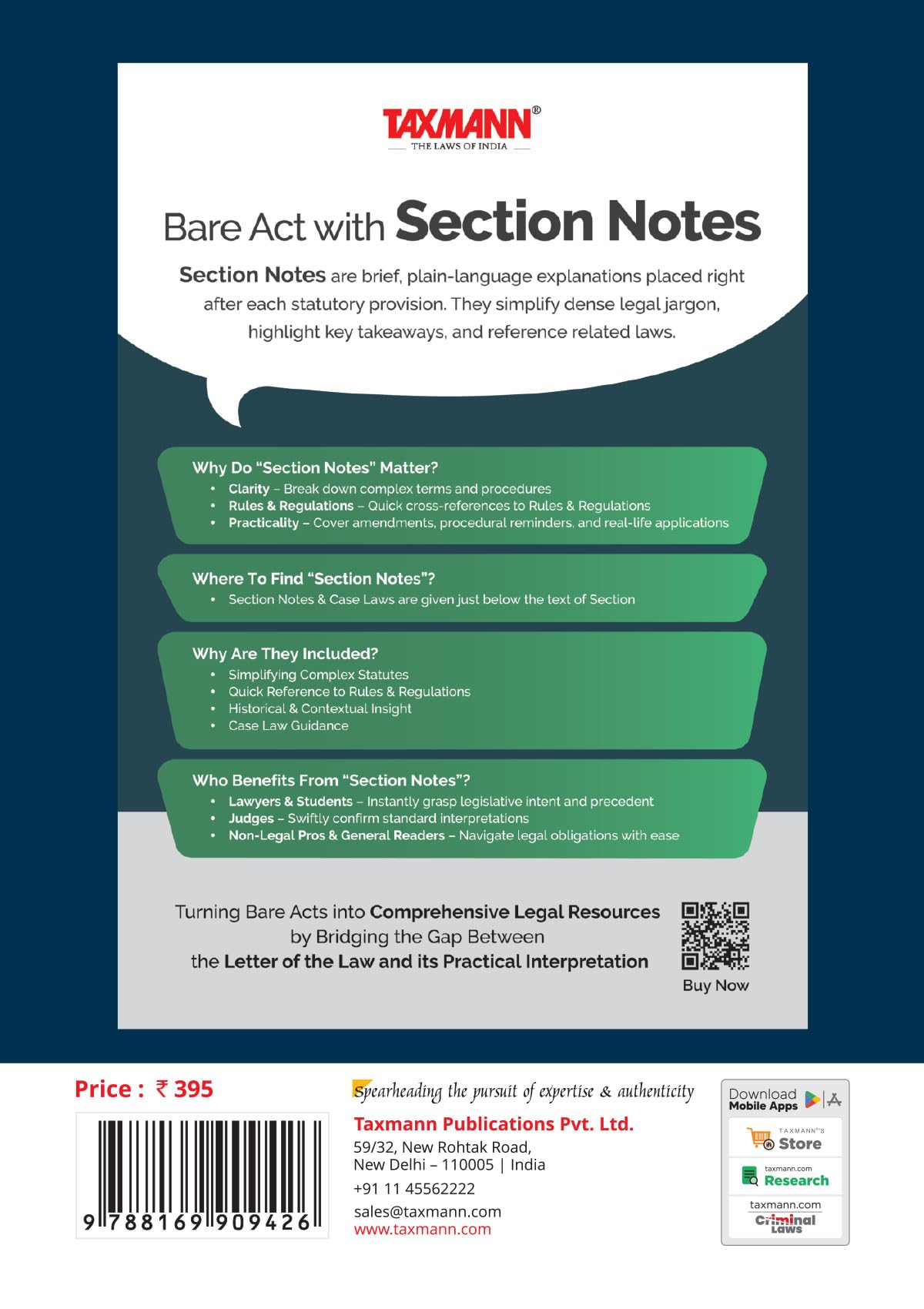Taxmann's Occupational Safety Health and Working Conditions Code 2020 with Rules 2026 [Bare Act with Section Notes] – Incorporates the Code | Section Notes | Case Laws | Rules | Comparative Study