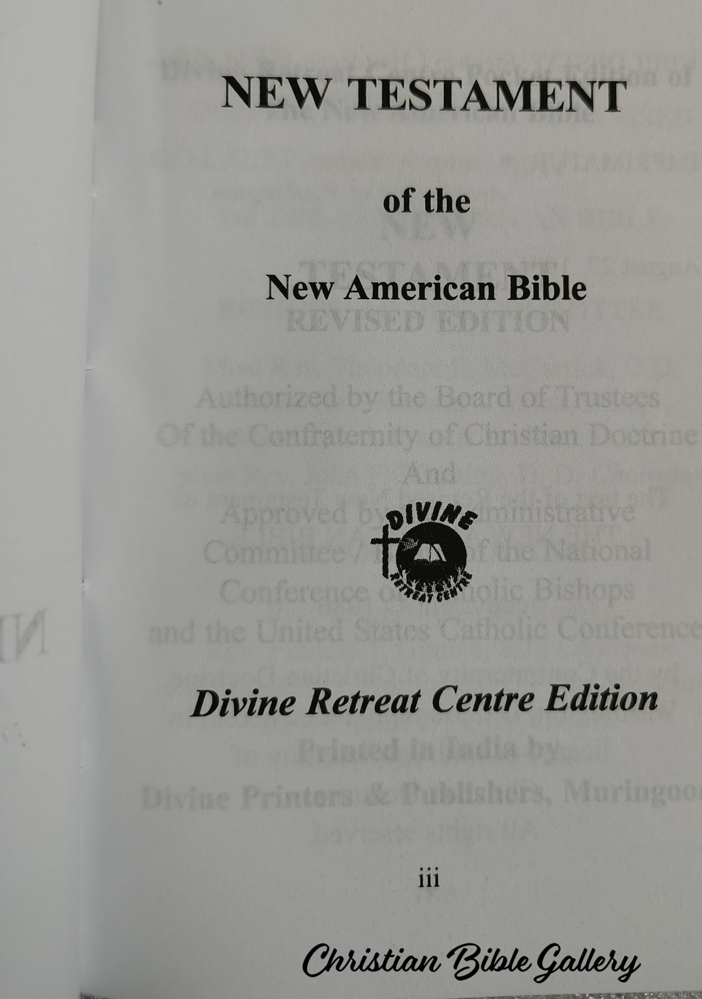 POC English BIble New Testment With Psalms – Compact Size – NEW AMERICAN BIBLE (NAB) DIVINE RETREAT CENTRE POCKET EDITION
