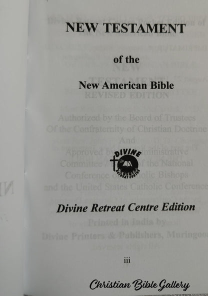 POC English BIble New Testment With Psalms – Compact Size – NEW AMERICAN BIBLE (NAB) DIVINE RETREAT CENTRE POCKET EDITION