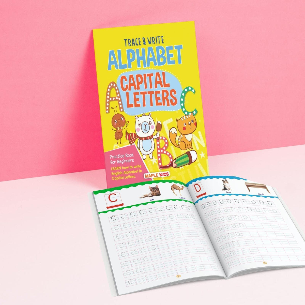 Alphabets Writing Book - Capital Letters (Practice) - Pattern Tracing - Alphabet - Early Learning - Capital Letters for Kids - Activity Book for Toddlers, Nursery, Pre School Children