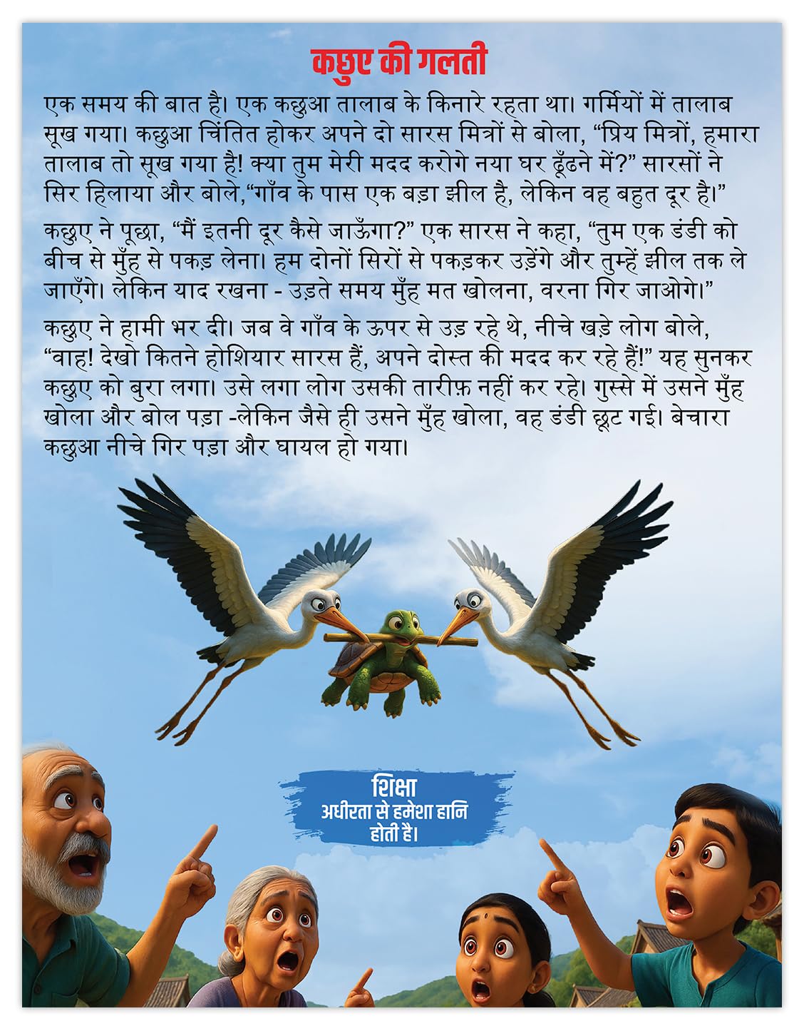 Panchtantra Ki Kahaniyan Hindi | 101 Panchatantra Story Books in Hindi for Kids (Hardback) | Premium Quality Moral Story Book by Pandit Vishnu Sharma | Two Brothers Publications