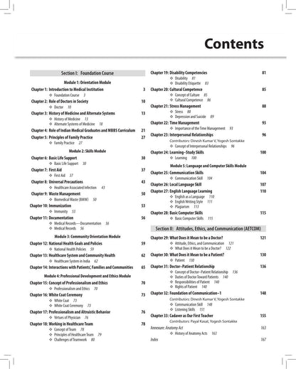 Textbook of Foundation Course and AETCOM, 2/E for MBBS 1st Year Students | Covers Professionalism, Ethics, Communication Skills, Basic Life Support, First Aid and AETCOM Modules: 1