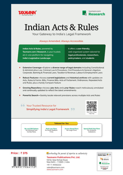 Taxmann's Code of Civil Procedure 1908 [Bare Act with Section Notes] – Comprehensive 2026 Edition Statutory Reference Presenting the Updated CPC with Notes for Clear Understanding