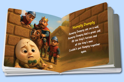 Nursery Rhymes Book - Board Book for Kids | Premium Quality Classic Rhymes Book for Kids | Early Learning Activity Book | Ages: 2 - 6 Years | Two Brothers Publications