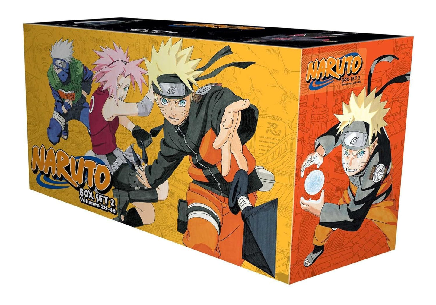 Naruto Manga Box Set Volumes 28–48 + Naruto Fire Ball Action Figure 18cm | Anime Collector Combo
