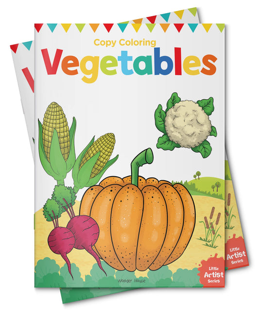 Little Artist Series Vegetables: Copy Colour Books book cover