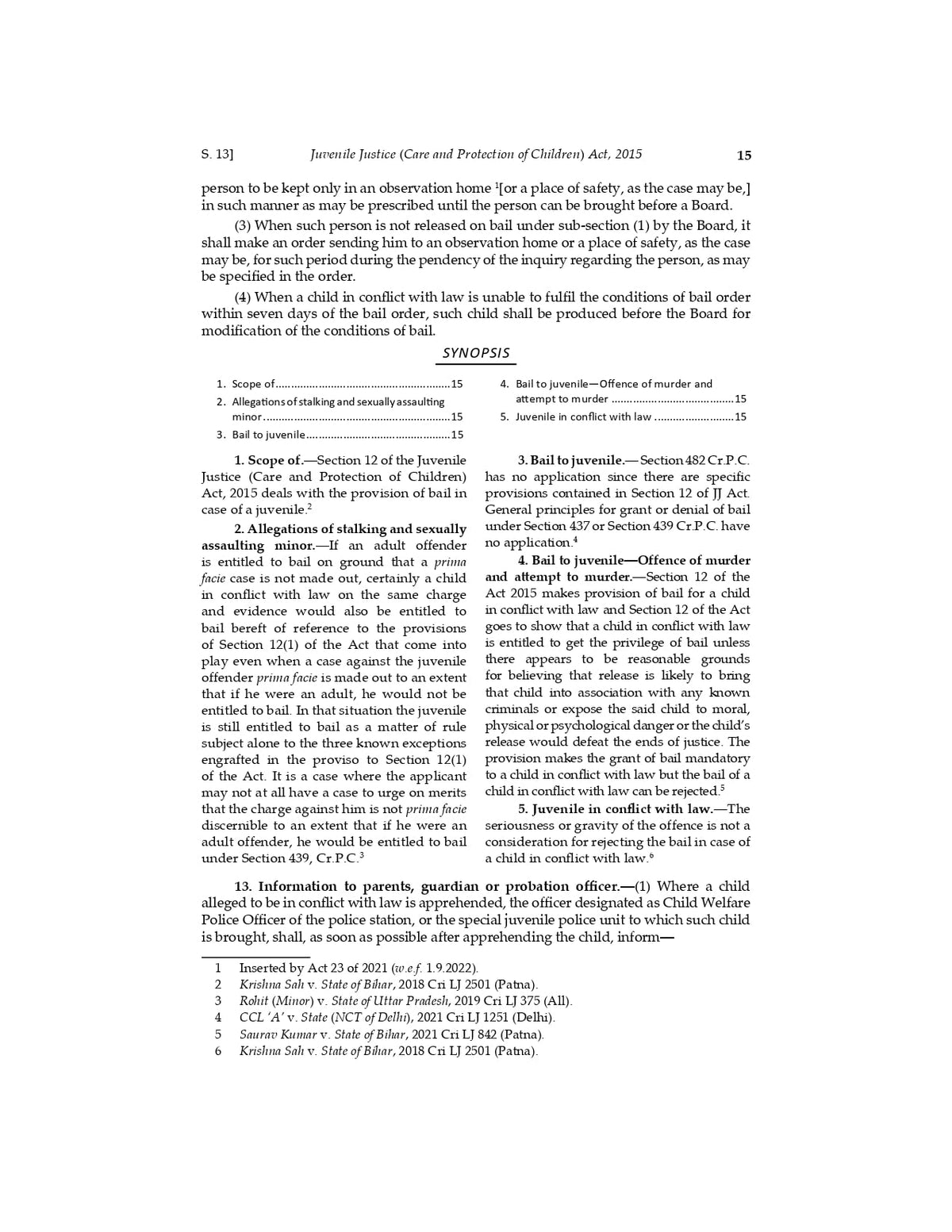Lawmann's Juvenile Justice (Care and Protection of Children) Act, 2015 with JJ Model Rules | Bare Act with Comments