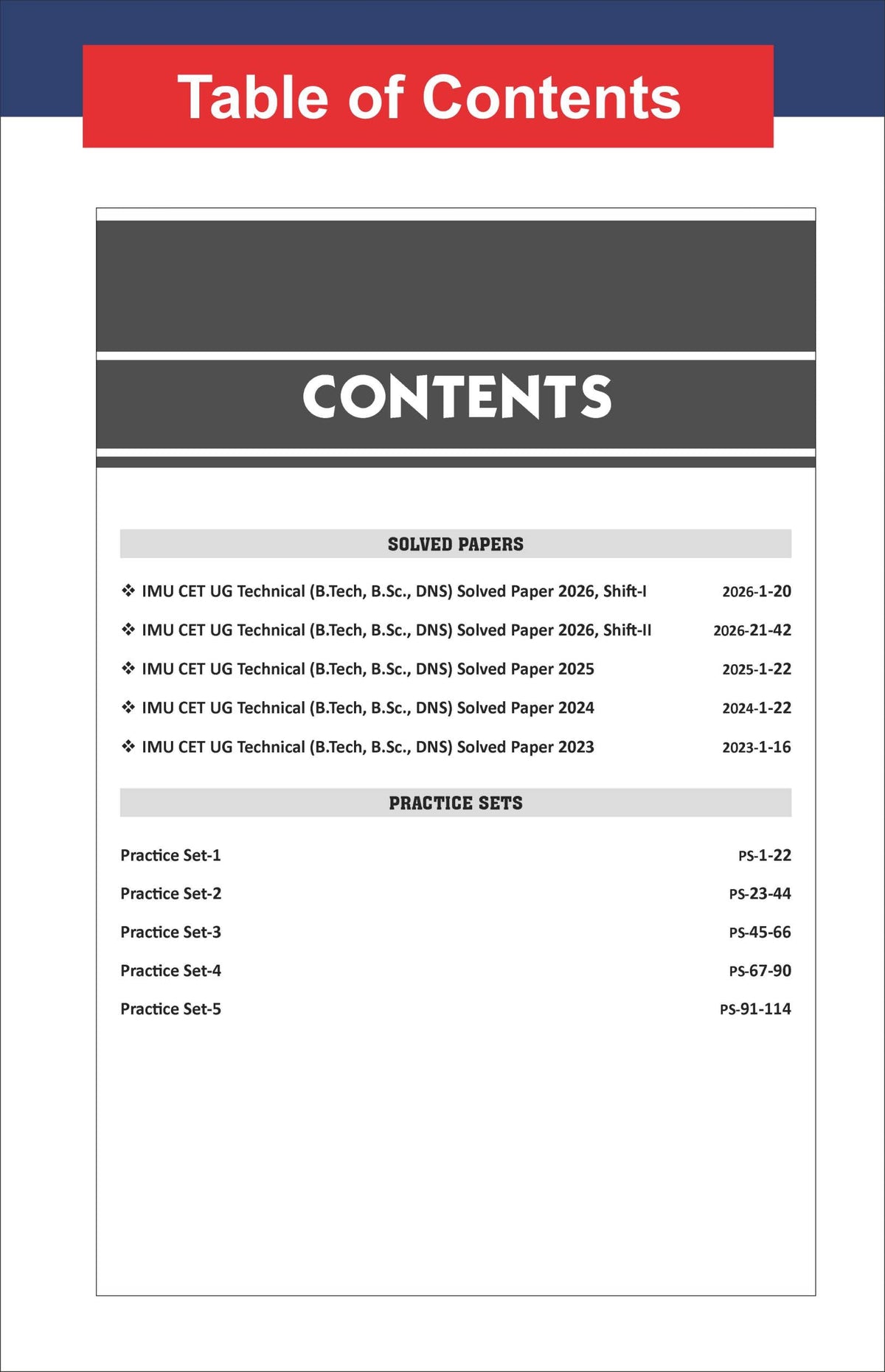 Disha Target IMU-CET 2027 Entrance with 5 Previous Year Solved Papers & 5 Mock Tests | Fully Solved | 2 Solved Paper Sets of 2026
