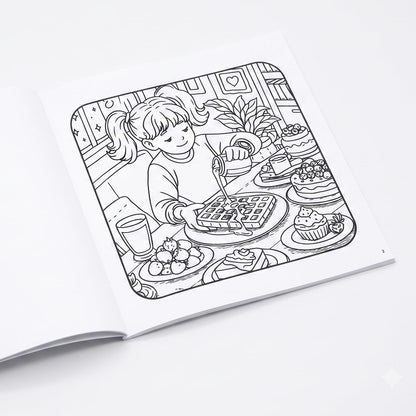 Cozy Cravings Colouring Book – Cute Dessert Colouring Book for Adults, Teens & Kids | Girly Moments, Cozy Girl Moments, Cakes, Coffee, Ice Cream, Sweet Treats & Easy Colouring Pages (Cozy Series)