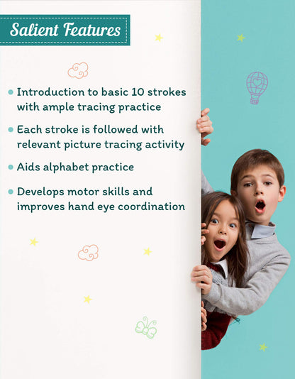 Nurture Pattern Writing And Stroke Books For Kids | 2 To 5 Year | Practice Standing And Sleeping Lines, Curves, Abcd Alphabet Tracing | Includes Colourful Pictures, Activities | Set Of 3 [Paperback]