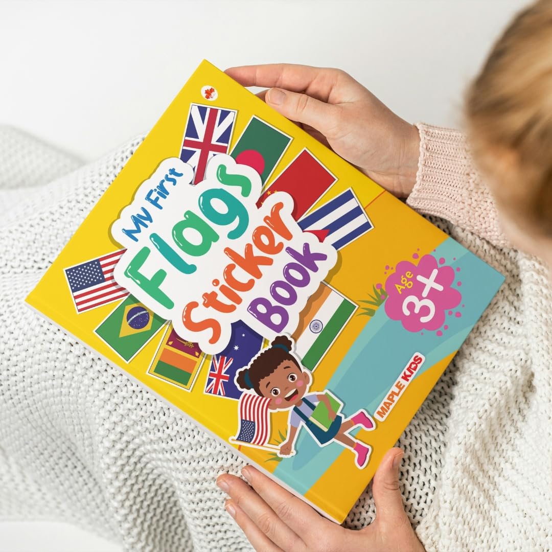 My First Sticker Book - Flags - Activity Book for Kids with 50+ Stickers - Stickers for Children - Age 3+ Years