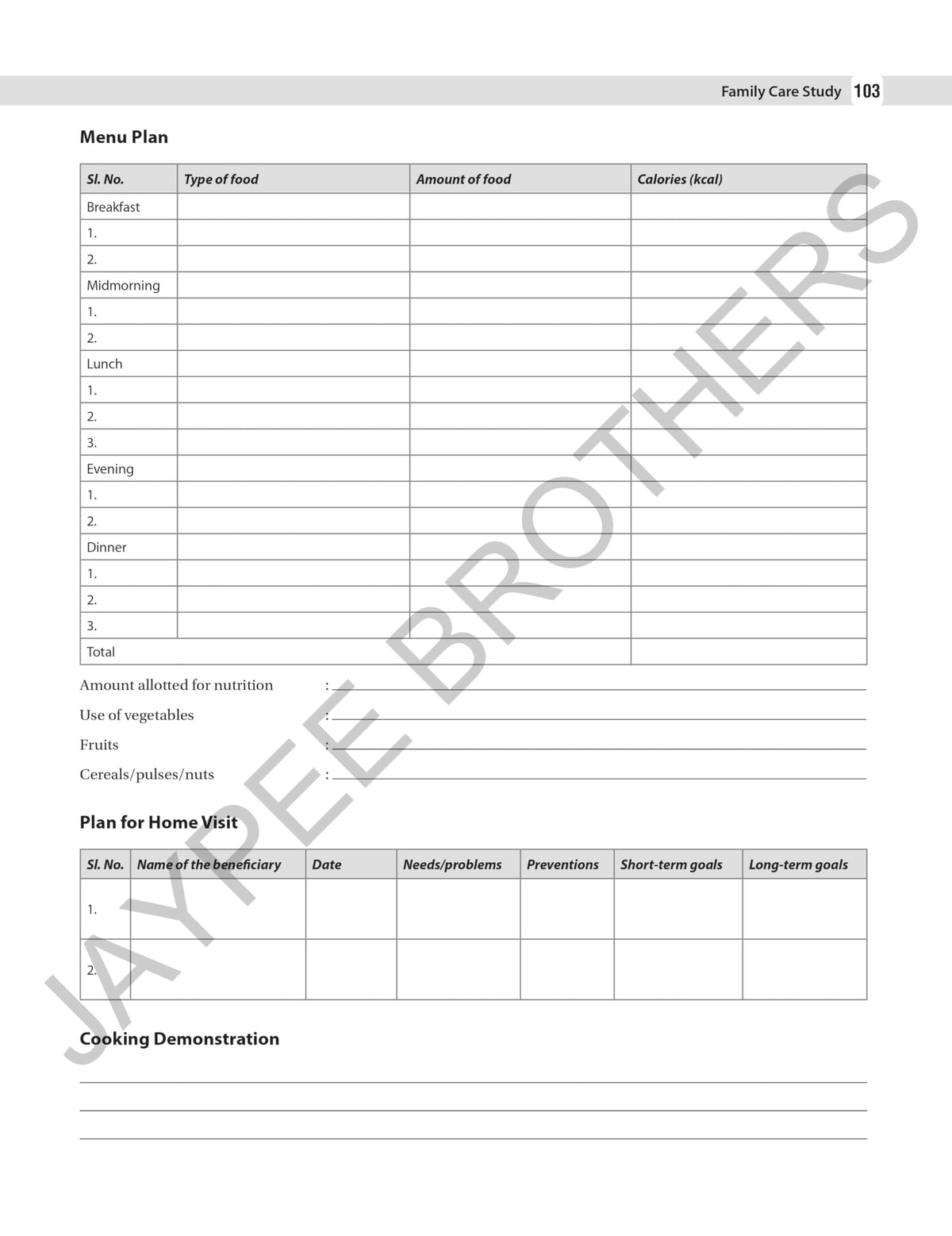 Community Health Nursing-II Record Book, 3/E for BSc Nursing 7th Semester | Complete Clinical Logbook with Family Care Study, Home Visits and PHC Posting Records: Record Book for BSc Nursing Program