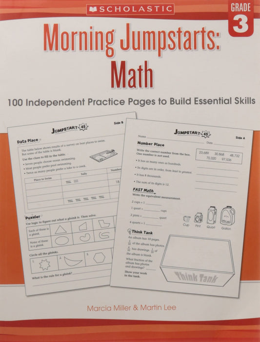MORNING JUMPSTARTS MATHS GRADE 3 book cover